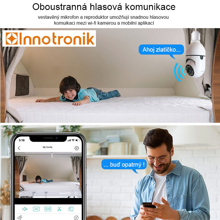 Hlasová komunikace s kamery ICS-R7 3MPix