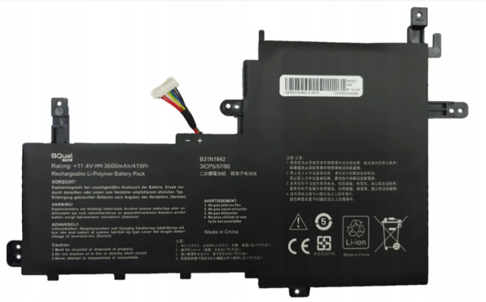 Baterie BQual B31N1842 - Li-Pol 11,4V 3600mAh 41Wh - neoriginální
