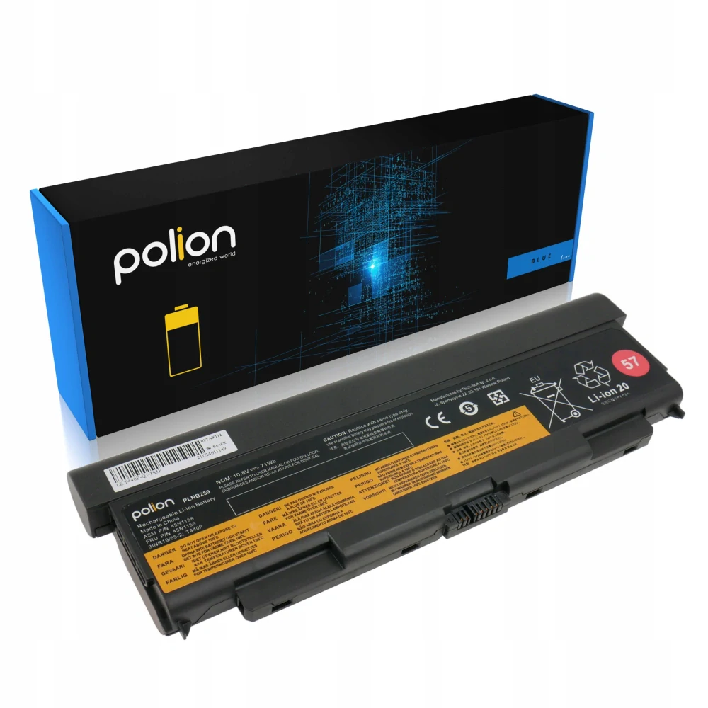 Baterie Polion 45N1158 pro notebooky LENOVO ThinkPad L440 L540 T440P T540P 6600mAh
