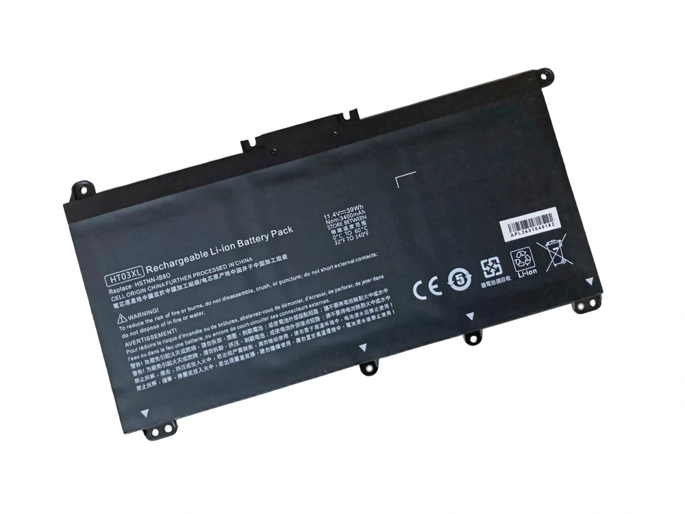 Baterie TRX HT03XL pro notebooky HP Pavilion 14 15 - 11,4V 3400mAh 39Wh Li-Pol - neoriginální