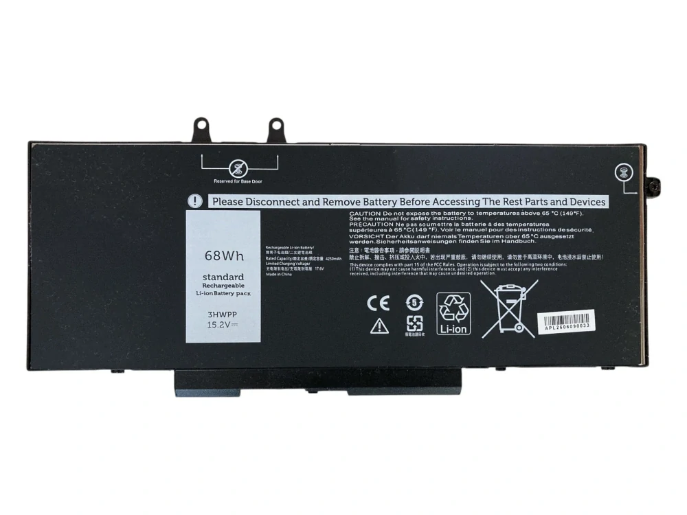 Baterie TRX 3HWPP pro notebooky DELL 451-BCKB 451-BCNS Latitude 5401 5410 Precision 3540 - 15,2V 68Wh