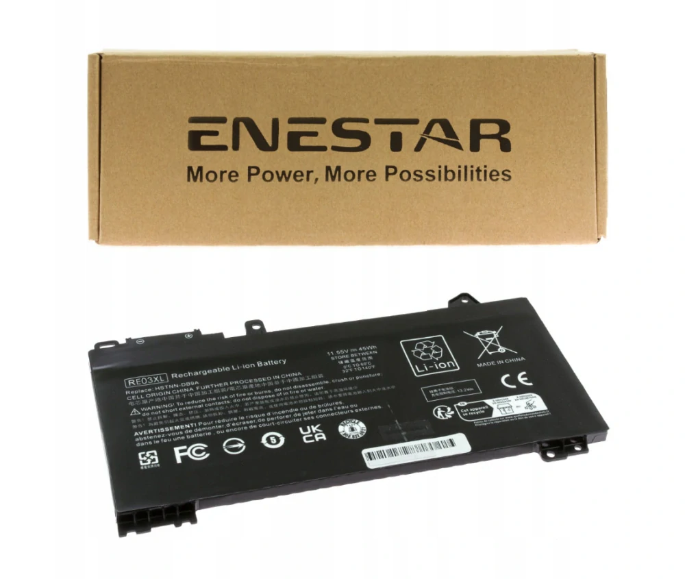 Baterie Enestar RE03XL pro notebooky HP Probook 430 440 450 G6 G7 RE03 - Li-Ion 11,55V 3900mAh 45Wh