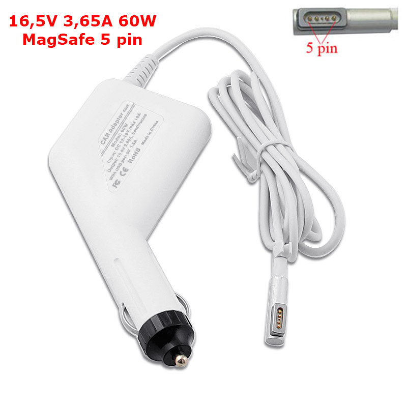 Autonabíječka TRX YD165-365AP - 16,5V/3,65A 60W MagSafe konektor - neoriginální