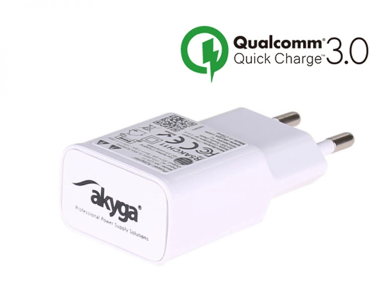 Nabíječka Akyga AK-CH-11 - USB-A 3.6-12V / max. 2.4A 15W Quick Charge 3.0