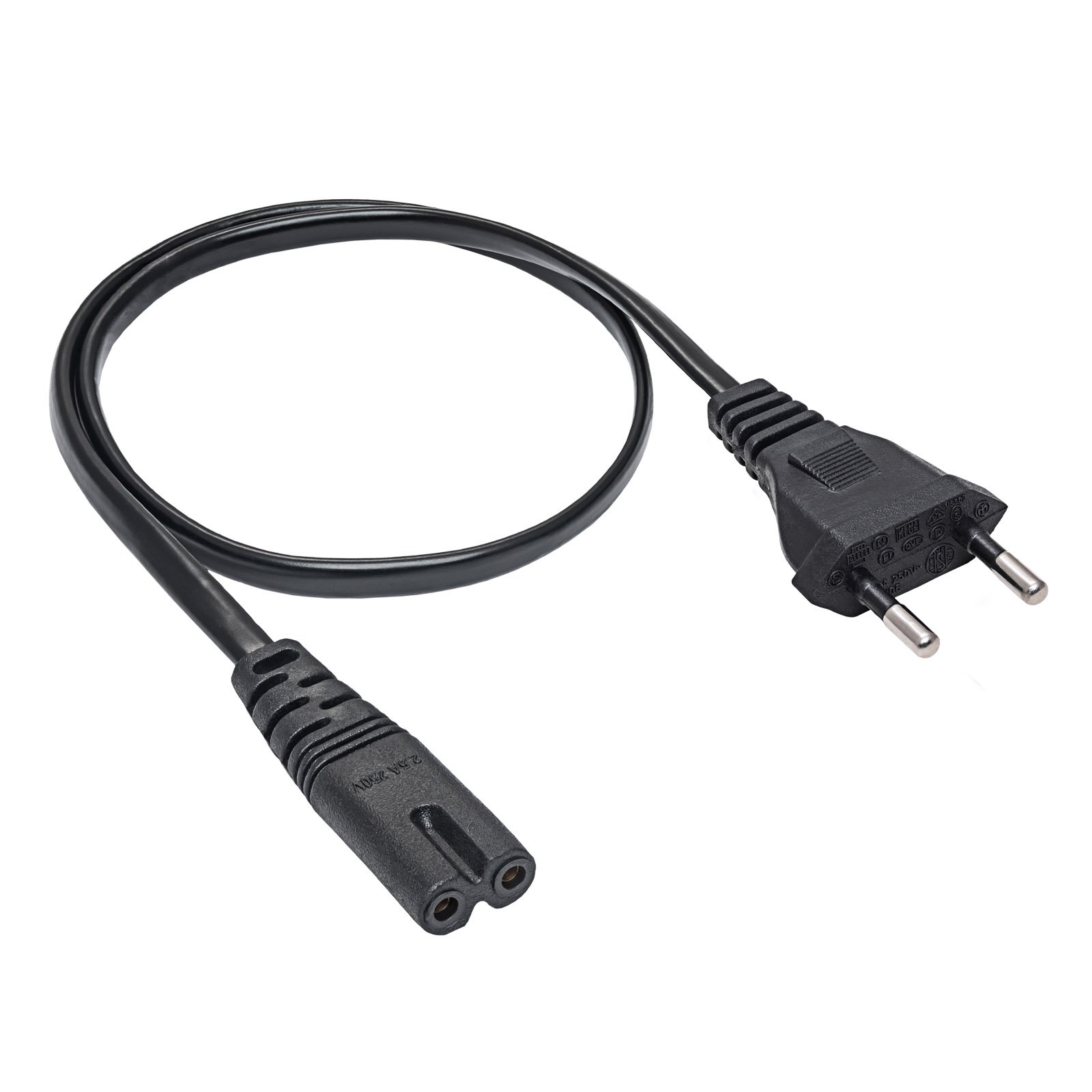 Kabel síťový napájecí Akyga AK-RD-04A 2-pin - 0.5m