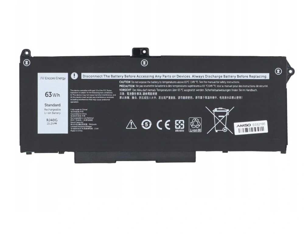 Baterie Encore Energy RJ40G pro notebooky Dell 451-BCSW Latitude 5420, 5520 - Li-Ion 15,2V 4145mAh 63Wh