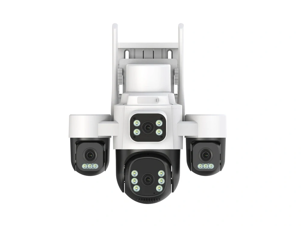 Solární otočná 4G IP kamera Innotronik IWE-PT53-4G AOV, 4× 2MPix, 16W