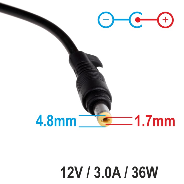 Napájecí zdroj Akyga AK-ND-49 12V/3A 36W 4.8x1.7mm konektor - neoriginální