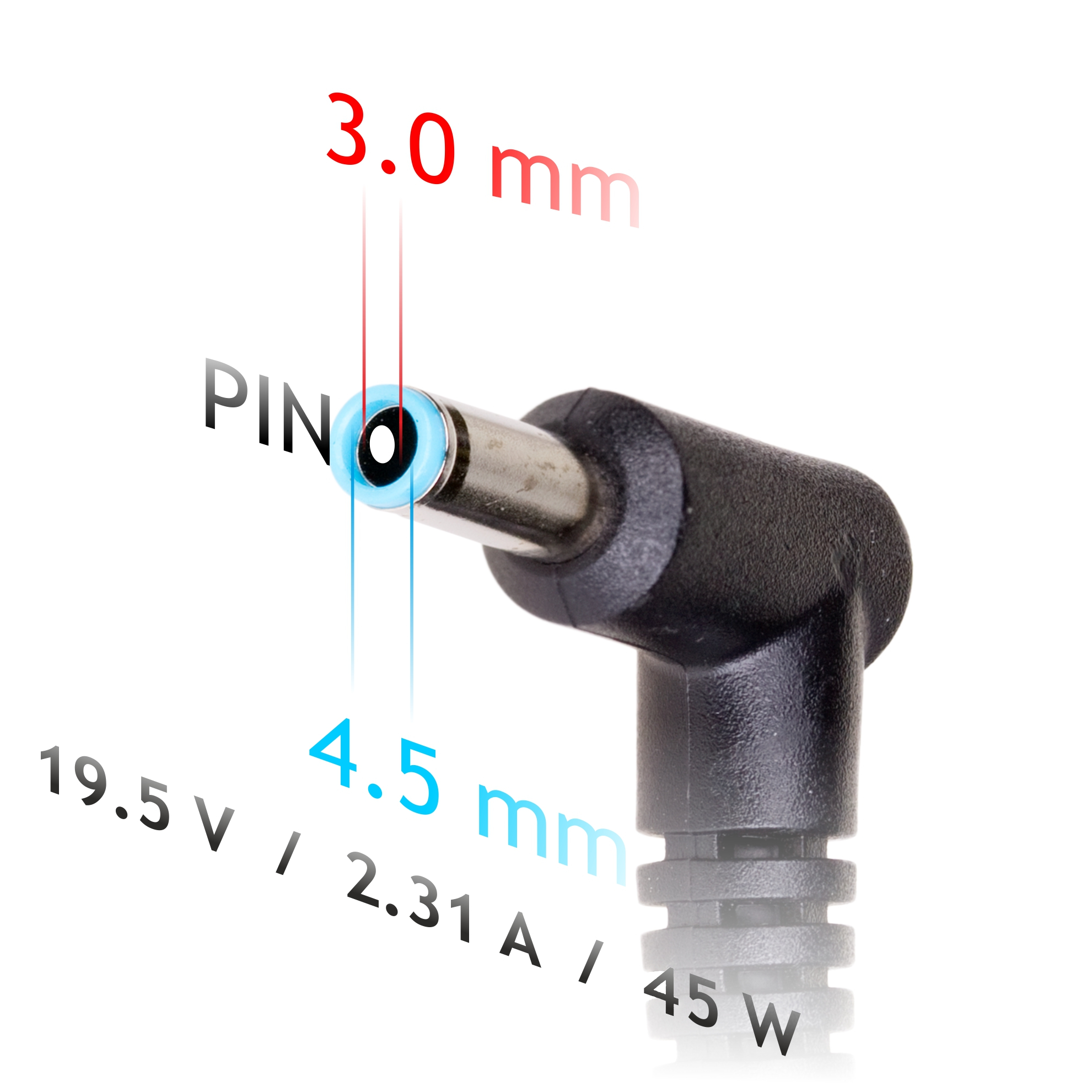 Napájecí zdroj Akyga AK-ND-68 19.5V/2.31A 45W 4.5x3.0mm + pin - neoriginální