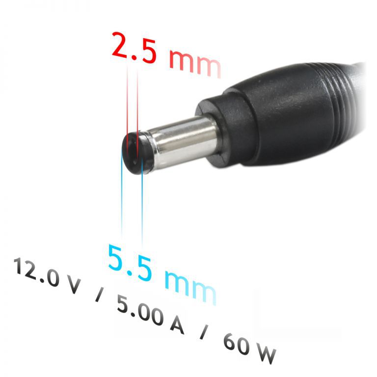 Napájecí zdroj Akyga AK-ND-30 12V/5A 60W 5.5x2.5mm konektor - neoriginální