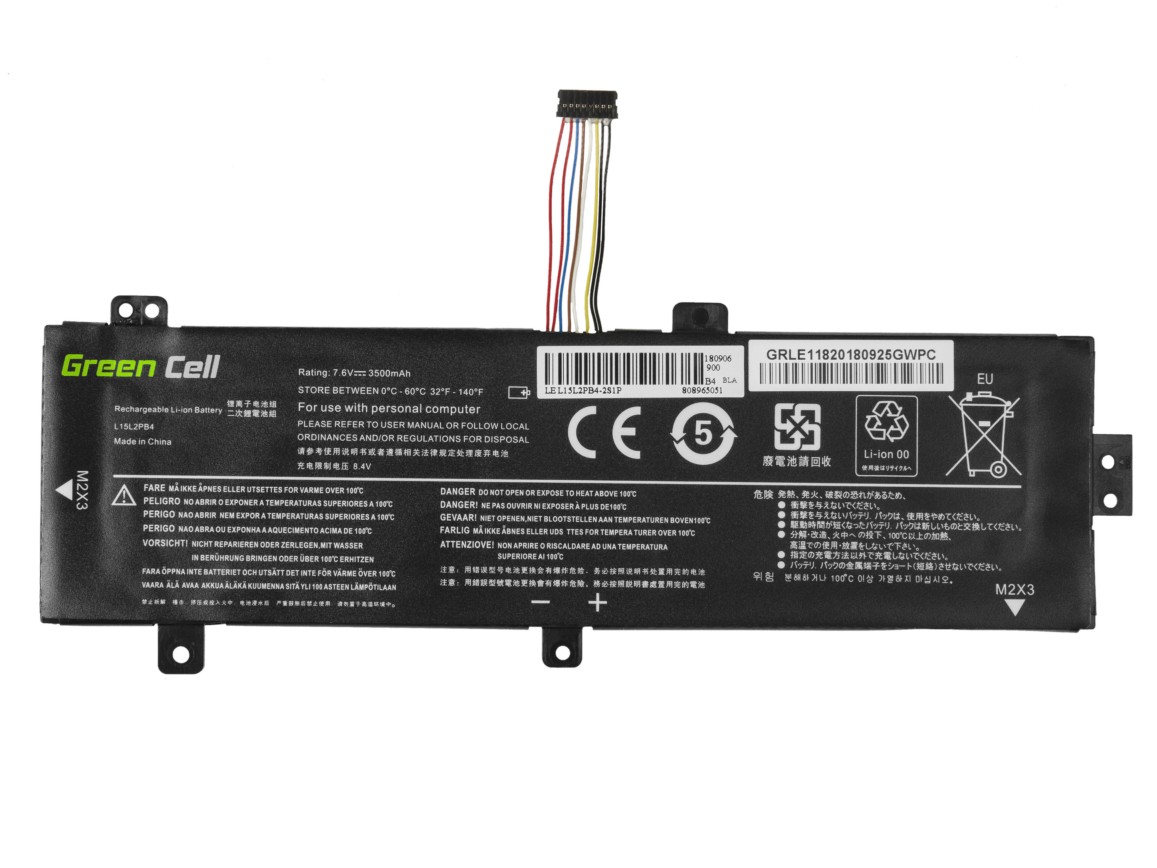 Baterie Green Cell LE118 - 7,6V 3500mAh Li-ion - neoriginální