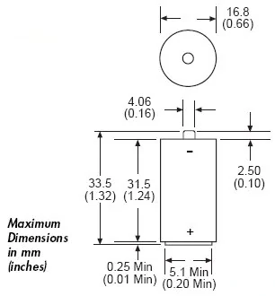 Baterie TRX BA5372 - LiMnO2 6.0V 500mAh