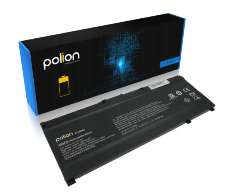 Baterie Polion SR04XL pro notebooky HP Omen 15-CE 17-CB  - Li-Pol 15,4V - 3400mAh 52,3Wh