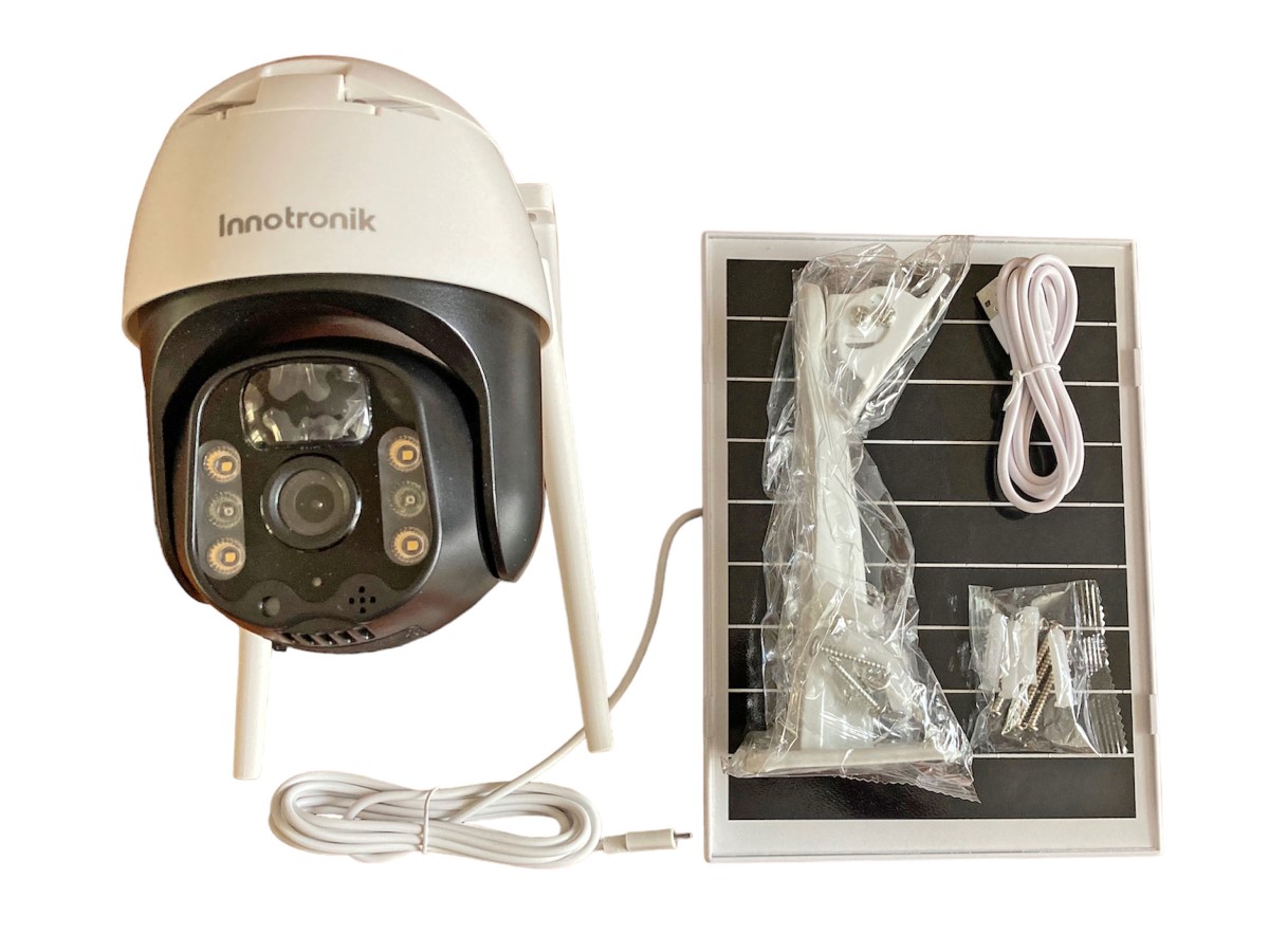 Solární otočná 4G IP kamera Innotronik IUB-PT18-4G