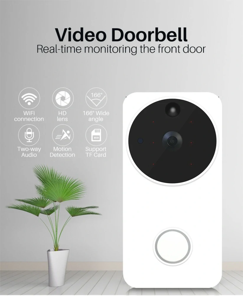 Bezdrátový WiFi zvonek s kamerou Innotronik IUB-RB3 