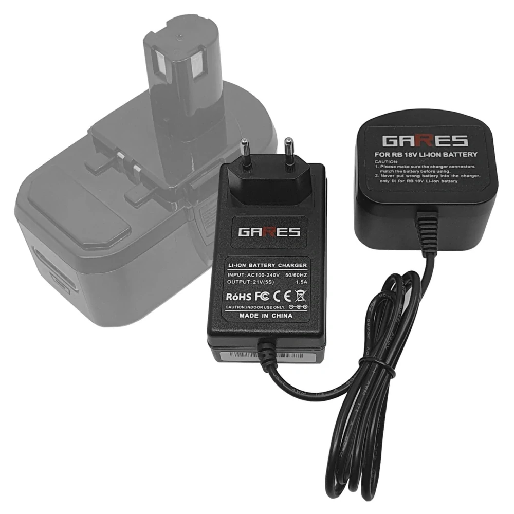 Nabíječka Gares CH017-RB18L pro Ryobi One+ Li-Ion 18V - neoriginální