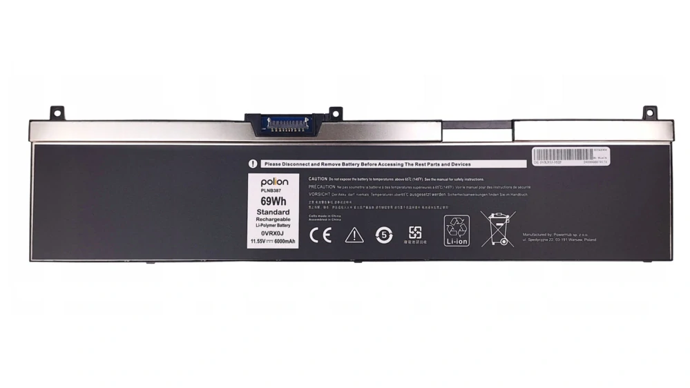 Baterie Polion NYFJH pro notebooky DELL Precision 7530 7540 7730 7740 P74F P34E - Li-Pol 11,55V 6000mAh 69Wh - neoriginální
