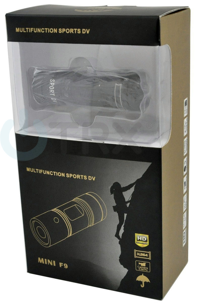 Sportovní outdoorová DVR kamera Uwing Mini F9 DVR - Full HD