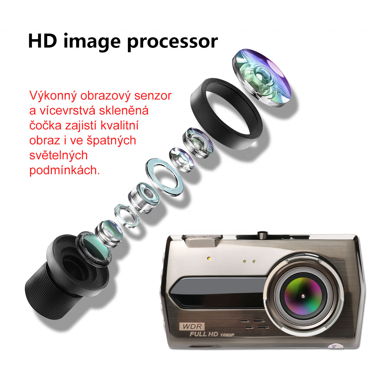 Kamera do auta Yikoo GD40 Dual Full HD