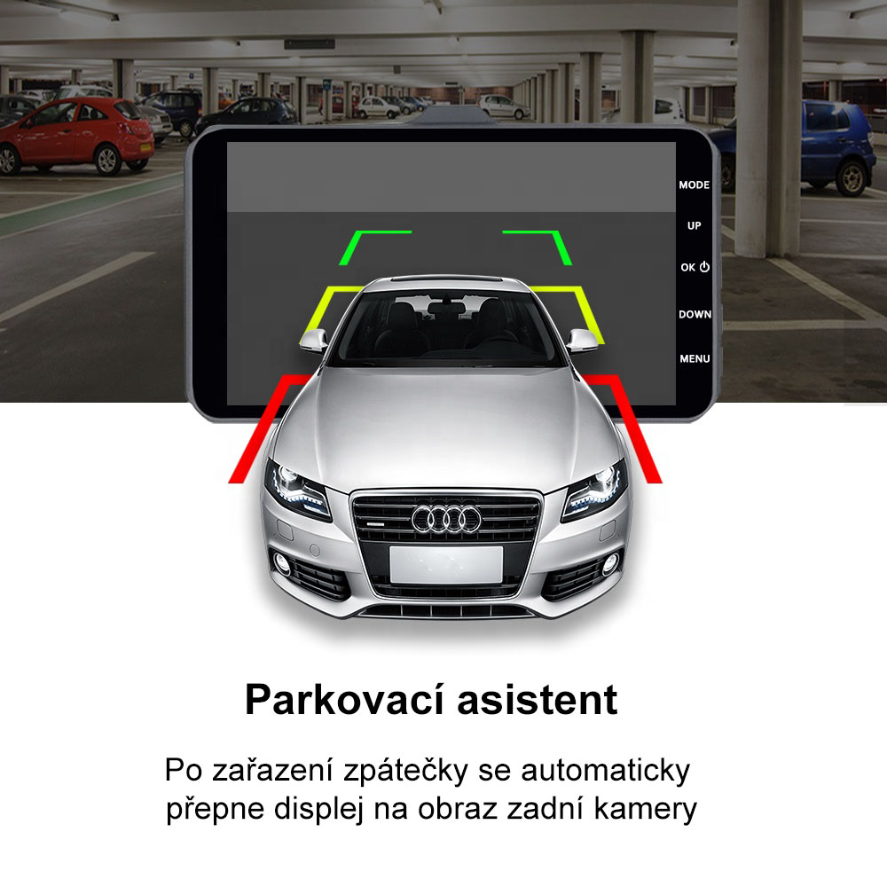 Kamera do auta Yikoo A105 Touch Dual Full HD