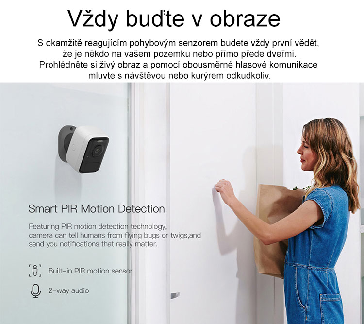 Chytrá wi-fi IP kamera Innotronik IEN-BC65