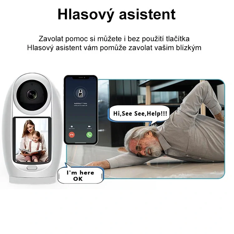 Otočná PTZ wi-fi IP kamera / chůvička - Innotronik ICS-PT17 - 3MPix, Autotracking