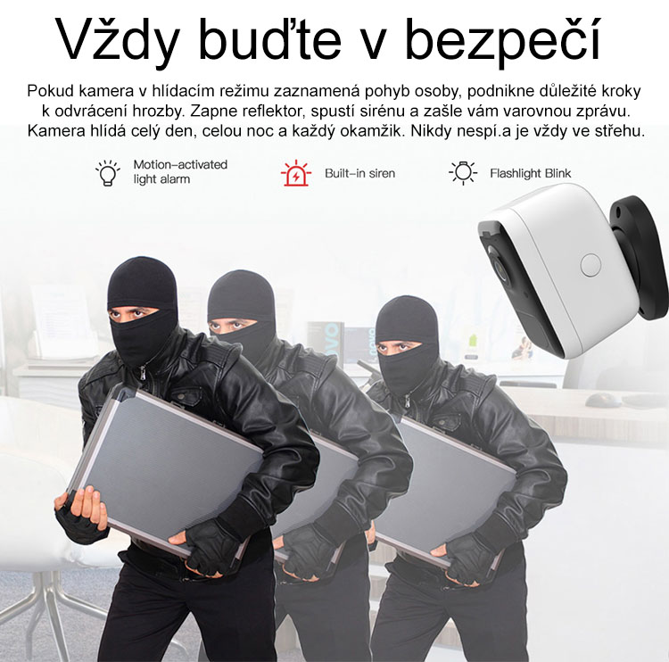 Chytrá wi-fi IP kamera Innotronik IEN-BC65