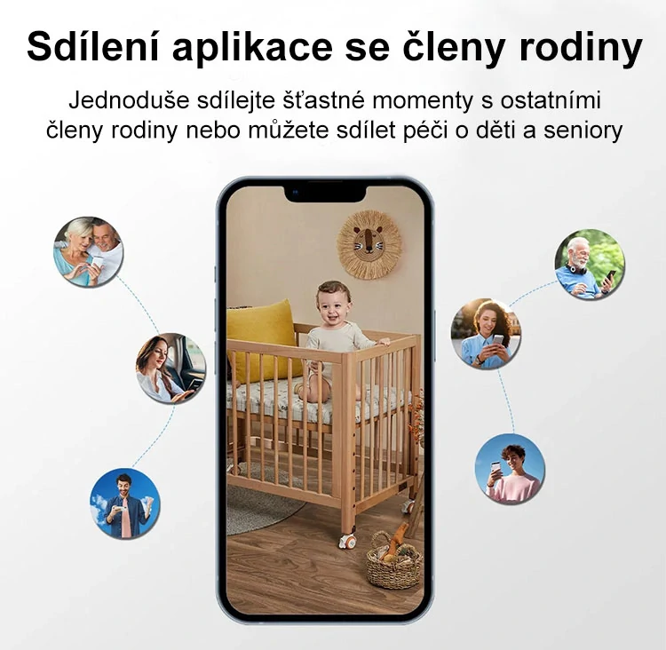 Otočná PTZ wi-fi IP kamera / chůvička - Innotronik ICS-PT17 - 3MPix, Autotracking