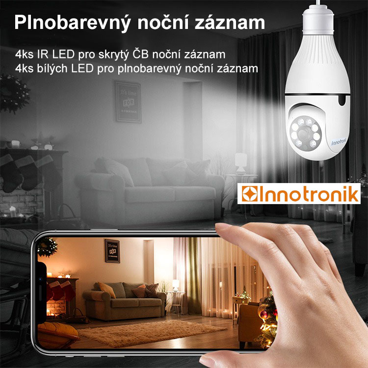 Otočná PTZ wi-fi IP kamera Innotronik ICS-R7 - 3MPix, Autotracking