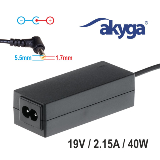 Napájecí zdroj Akyga AK-ND-47 19V/2.15A 40W 5.5x1.7mm konektor - neoriginální
