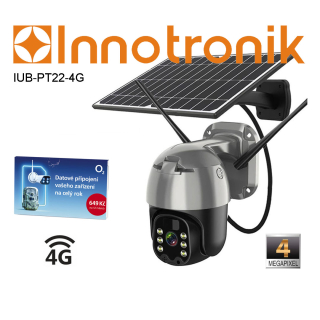 Solární otočná 4G IP kamera Innotronik IUB-PT22-4G