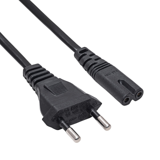 Kabel síťový napájecí Akyga AK-RD-04A 2-pin - 0.5m