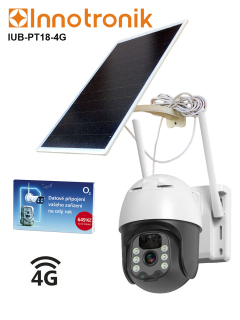Solární otočná 4G IP kamera Innotronik IUB-PT18-4G
