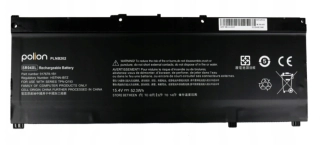 Baterie Polion SR04XL pro notebooky HP Omen 15-CE 17-CB - Li-Pol 15,4V - 3400mAh 52,3Wh