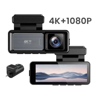 Kamera do auta Yikoo X20 dual 4K - 3,2"LCD wifi GPS 