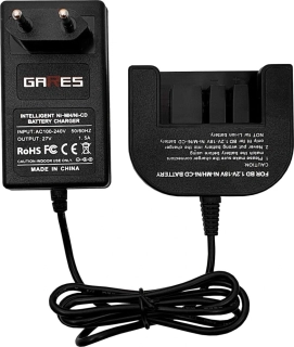Nabíječka Gares CH008-BD18N pro Black & Decker Ni-MH / Ni-Cd - neoriginální
