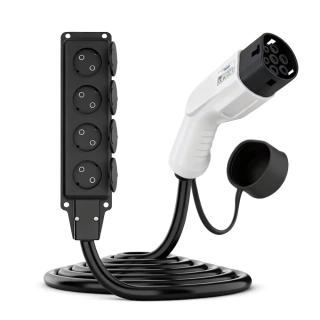 Adaptér pro elektromobily Akyga AK-SC-E27 - Type2 / 4x Schuko V2L 16A 3m