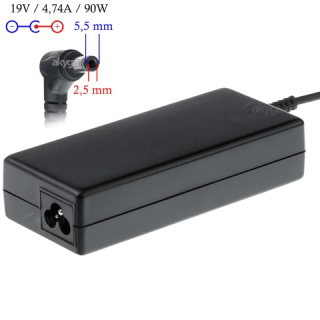 Napájecí zdroj Akyga AK-ND-10 19V/4.74A 90W 5.5x2.5mm konektor - neoriginální